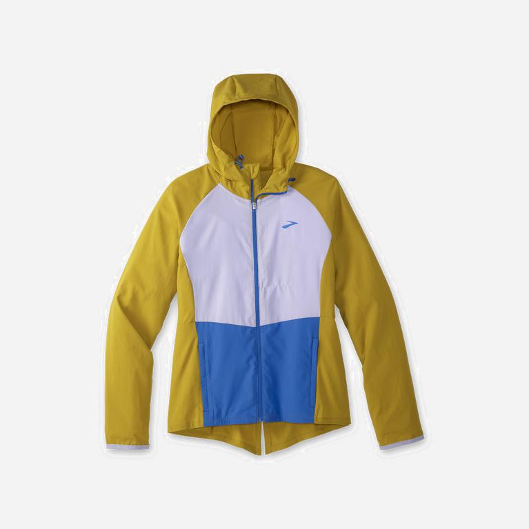 Brooks Canopy Womens Running Jackets Ireland Golden Hour/Violet Dash/White/Blue (YPTR-63218)